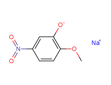 Molecular Structure of 67233-85-6 (2-Methoxy-5-nitrophenol sodium salt)