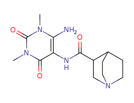 1,3-dimethyl-4-amino-5-(quinuclid-3-ylcarboxamin)uracil