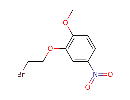Molecular Structure of 92878-94-9 (Benzene, 2-(2-bromoethoxy)-1-methoxy-4-nitro-)