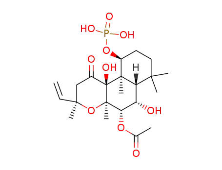 7β-acetoxy-8,13-epoxy-6β,9α-dihydroxy-11-oxolabd-14-en-1α-yl dihydrogen phosphate