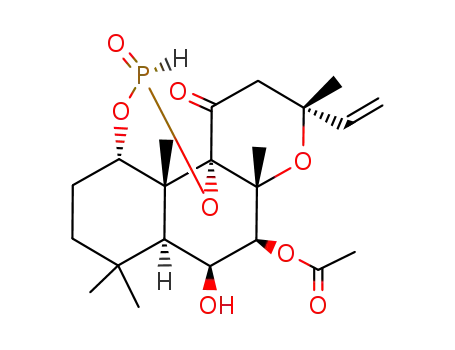 7β-acetoxy-8,13-epoxy-6β-hydroxy-11-oxolabd-14-ene-1α,9α-diyl cyclo-α-phosphite
