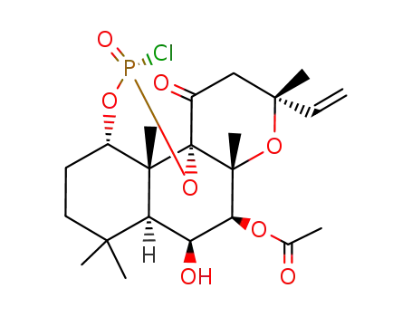 7β-acetoxy-8,13-epoxy-6β-hydroxy-11-oxolabd-14-ene-1α,9α-diyl cyclophospho-α-chloridate