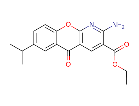 Ethyl 2-amino-7-isopropyl-5-oxo-5H-[1]benzopyrano[2,3-b]pyridine-3-carboxylate cas no.68301-99-5 98%