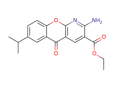 ethyl 2-amino-7-isopropyl-5-oxo-5H-<1>benzopyrano<2,3-b>pyridine-3-carboxylate