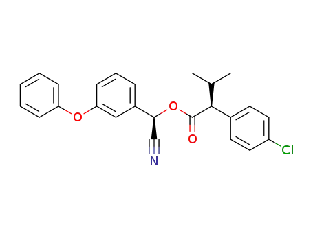 [R]-alpha-cyano-3-phenoxybenzyl [S]-2-(4-chlorophenyl)-2-isopropyl-acetate