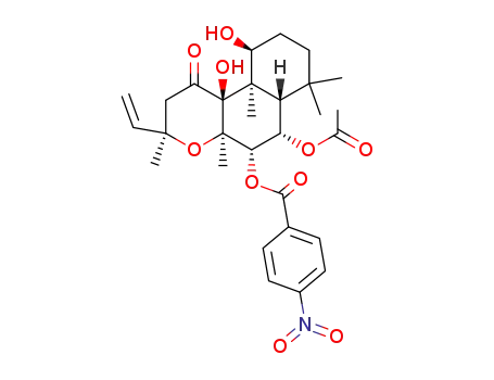 6β-acetoxy-7β-(3,5-dinitro)benzoyloxy-8,13-epoxy-1α,9-dihydroxy-labd-14-en-11-one