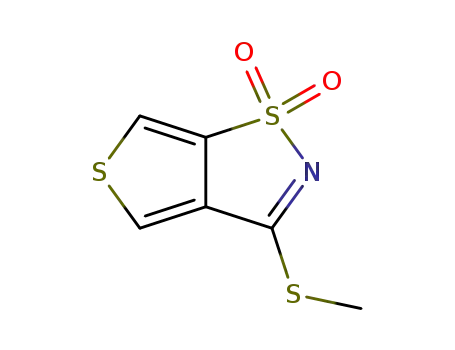 3-(methylthio)thieno<3,4-d>isothiazole 1,1-dioxide