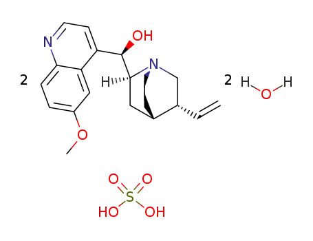 quinine; hydrogen sulfate dihydrate