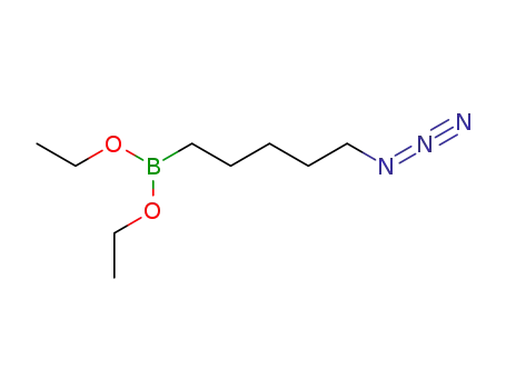 Molecular Structure of 120986-90-5 (Boronic acid, (5-azidopentyl)-, diethyl ester)