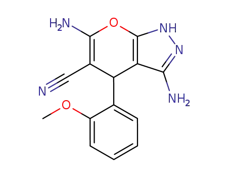 3-cyano-2,5-diamino-4,7-dihydro-4-(2-methoxyphenyl)pyrano<2,3-c>pyrazole