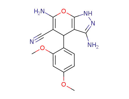 3-cyano-2,5-diamino-4,7-dihydro-4-(2,4-dimethoxyphenyl)pyrano<2,3-c>pyrazole