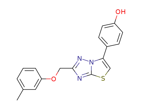 4-(2-m-Tolyloxymethyl-thiazolo[3,2-b][1,2,4]triazol-6-yl)-phenol