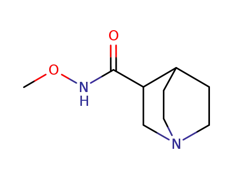 Molecular Structure of 149156-47-8 (1-Azabicyclo[2.2.2]octane-3-carboxamide, N-methoxy-)