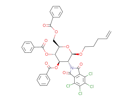 pent-4-enyl 3,4,6-tri-O-benzoyl-2-deoxy-2-tetrachlorophthalimido-β-D-glucopyranoside