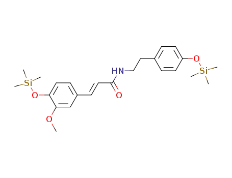 (E)-3-(3-Methoxy-4-trimethylsilanyloxy-phenyl)-N-[2-(4-trimethylsilanyloxy-phenyl)-ethyl]-acrylamide