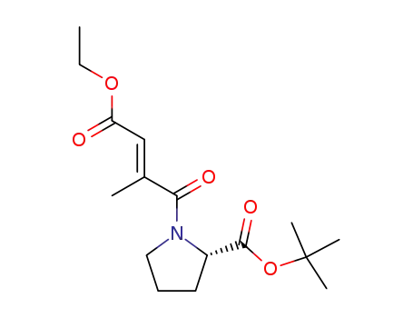 (S)-1-((E)-3-Ethoxycarbonyl-2-methyl-acryloyl)-pyrrolidine-2-carboxylic acid tert-butyl ester