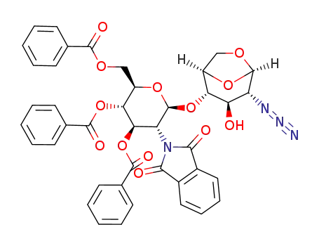 1,6-anhydro-2-azido-4-O-(3,4,6-tri-O-benzoyl-2-deoxy-2-phthalimido-β-D-glucopyranosyl)-2-deoxy-β-D-glucopyranose