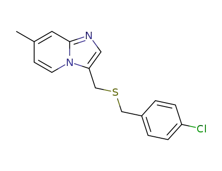 3-(4-chloro-benzylsulfanylmethyl)-7-methyl-imidazo[1,2-a]pyridine