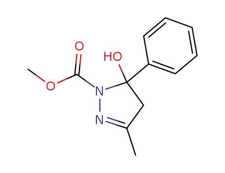 methyl 4,5-dihydro-5-hydroxy-3-methyl-5-phenylpyrazole-1-carboxylate