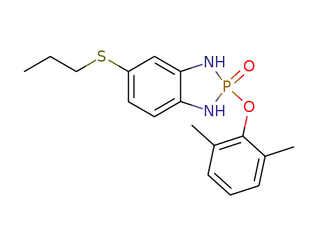 2-(2',6'-dimethylphenoxy)-2,3-dihydro-5-propyl-thio-1H-1,3,2-benzodiaza-phosphole 2-oxide
