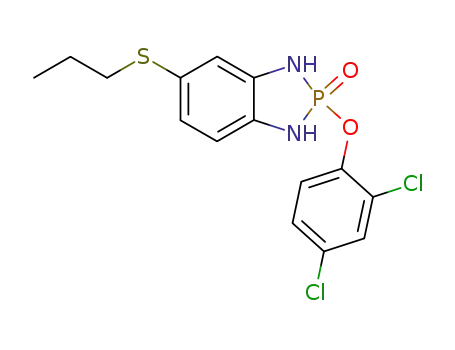 2-(2,4-dichloro-phenoxy)-5-propylsulfanyl-1,3-dihydro-benzo[1,3,2]diazaphosphole 2-oxide