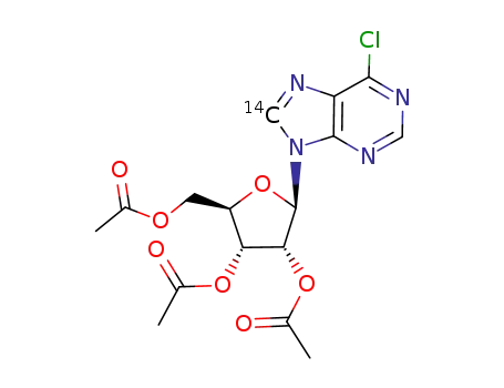 6-chloro-[8-14C]purineriboside 2',3',5'-tri-O-acetate