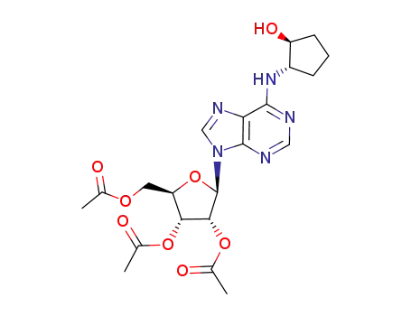 N-[(1S,trans)-2-hydroxycyclopentyl]adenosine 2',3',5'-tri-O-acetate