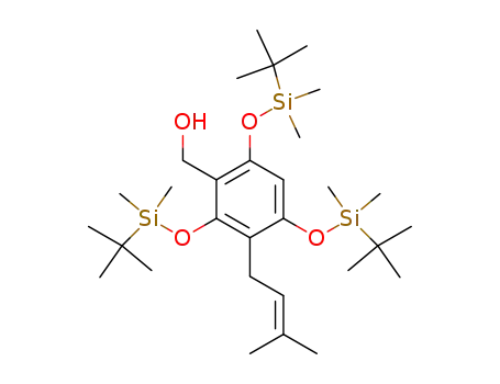 [2,4,6-tris-(tert-butyl-dimethyl-silanyloxy)-3-(3-methyl-but-2-enyl)-phenyl]-methanol