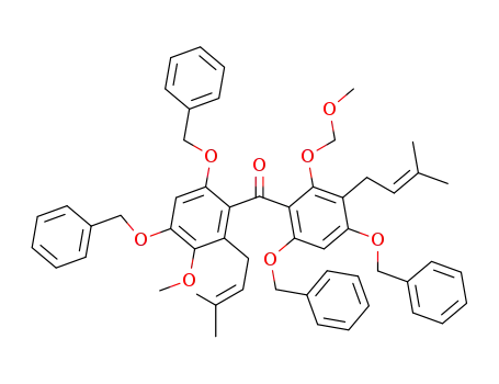 [4,6-bis-benzyloxy-2-methoxymethoxy-3-(3-methyl-but-2-enyl)-phenyl]-[4,6-bis-benzyloxy-3-methoxy-2-(3-methyl-but-2-enyl)-phenyl]-methanone