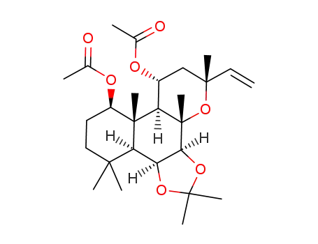 (2S,7S,13S,6R,9R,11R,14R)-14-acetyloxy-4,4,7,9,13,17,17-heptamethyl-3,5,8-trioxa-9-vinyltetracyclo[11.4.0.02,6.07,12]heptadec-11-yl acetate