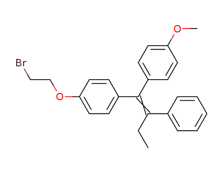 Molecular Structure of 850256-21-2 (Benzene,
1-(2-bromoethoxy)-4-[1-(4-methoxyphenyl)-2-phenyl-1-butenyl]-)