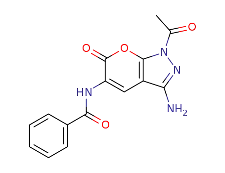 N-(1-acetyl-3-amino-6-oxo-1,6-dihydro-pyrano[2,3-c]pyrazol-5-yl)-benzamide