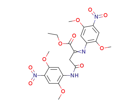 2-(4-Nitro-2,5-dimethoxy-phenylimino)-bernsteinsaeure-1-ethylester-4-(4-nitro-2,5-dimethoxy-anilid)