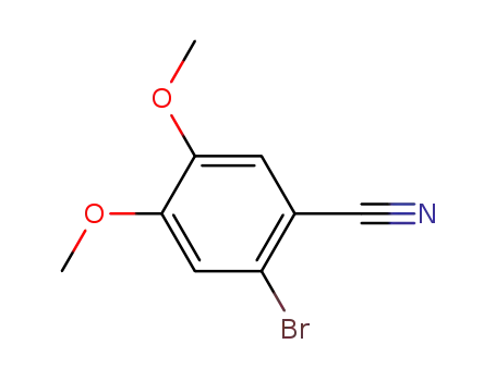 Molecular Structure of 109305-98-8 (2-BROMO-4,5-DIMETHOXY-BENZONITRILE)