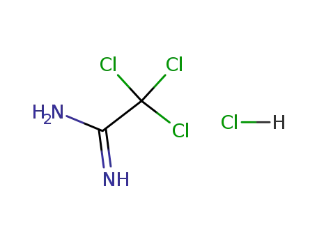 Molecular Structure of 42563-97-3 (2,2,2-TRICHLOROETHANIMIDAMIDE HYDROCHLORIDE)