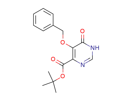 5-benzyloxy-6-oxo-1,6-dihydro-pyrimidine-4-carboxylic acid tert-butyl ester