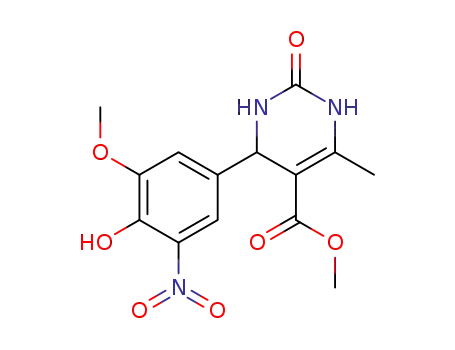 methyl 4-(4-hydroxy-3-methoxy-5-nitrophenyl)-6-methyl-2-oxo-1,2,3,4-tetrahydropyrimidine-5-carboxylate