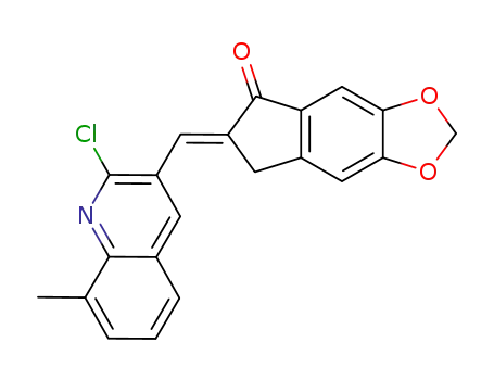 6-[1-(2-Chloro-8-methyl-quinolin-3-yl)-meth-(E)-ylidene]-6,7-dihydro-indeno[5,6-d][1,3]dioxol-5-one