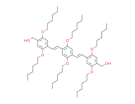 [4-((E)-2-{4-[(E)-2-(2,5-Bis-hexyloxy-4-hydroxymethyl-phenyl)-vinyl]-2,5-bis-hexyloxy-phenyl}-vinyl)-2,5-bis-hexyloxy-phenyl]-methanol