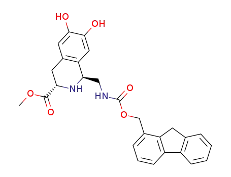 (1S,3S)-1-[(N-fluorenyl)methoxycarbonyl]aminomethyl-3-methoxycarbonyl-1,2,3,4-tetrahydro-6,7-dihydroxyisoquinoline