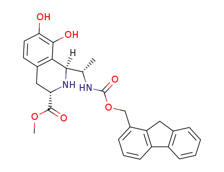 (1S,3S)-1-[(S)-1-(9H-Fluoren-1-ylmethoxycarbonylamino)-ethyl]-7,8-dihydroxy-1,2,3,4-tetrahydro-isoquinoline-3-carboxylic acid methyl ester