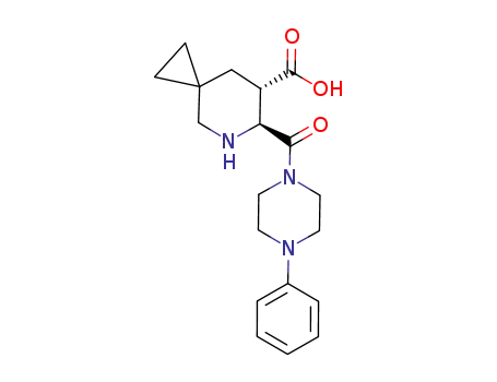 (6S,7S)-6-((4-phenylpiperazin-1-yl)carbonyl)-5-azaspiro(2,5)octane-7-carboxylic acid