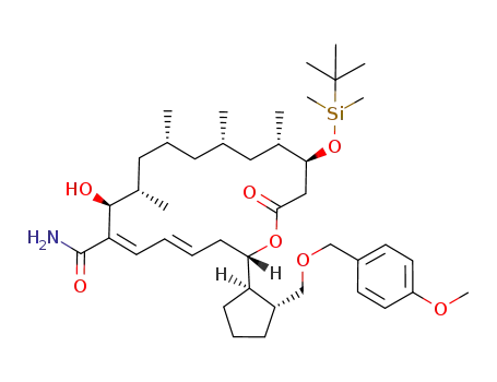 (2S,4E,6E,8S,9S,11R,13S,15S,16S)-16-(tert-butyldimethylsilyloxy)-2-{(1R,2R)-2-[(4-methoxybenzyloxy)methyl]cyclopentyl}-9,11,13,15-tetramethyl-18-oxooxacyclooctadeca-4,6-diene-7-carboxamide