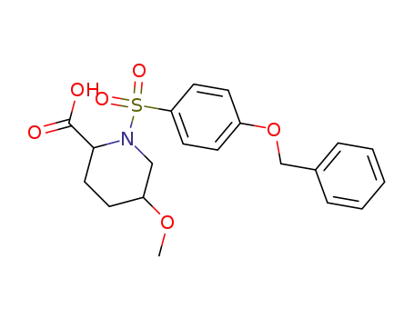 1-(4-benzyloxy-benzenesulfonyl)-5-methoxy-piperidine-2-carboxylic acid