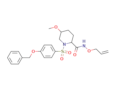 1-(4-benzyloxy-benzenesulfonyl)-5-methoxy-piperidine-2-carboxylic acid allyloxy-amide