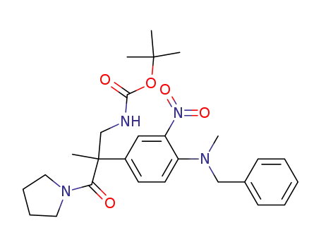 2-[4-(N-benzyl-methylamino)-3-nitro-phenyl]-2-methyl-3-tert.butyloxycarbonylamino-1-pyrrolidino-propan-1-one