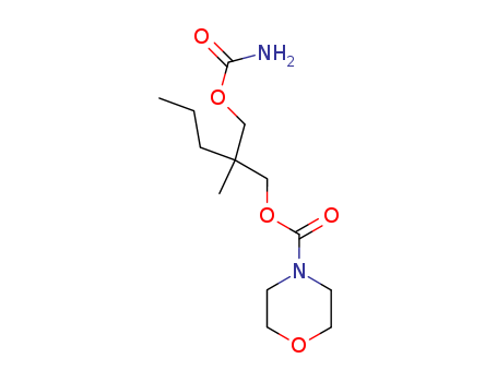 25642-81-3,4-Morpholinecarboxylic acid 2-(carbamoyloxymethyl)-2-methylpentyl ester,4-Morpholinecarboxylicacid, 2-(hydroxymethyl)-2-methylpentyl ester carbamate (ester) (8CI);1,3-Propanediol, 2-methyl-2-propyl-, carbamate 4-morpholinecarboxylate (ester)(8CI)