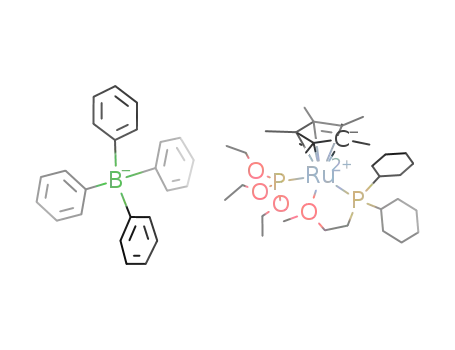 [dicyclohexyl(2-methoxyethyl)phosphine-O,P](pentamethylcyclopentadienyl)(triethyl phosphite)ruthenium(II) tetraphenylborate