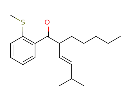 (E)-2-(3-methylbut-1-enyl)-1-(2-(methylthio)phenyl)heptan-1-one