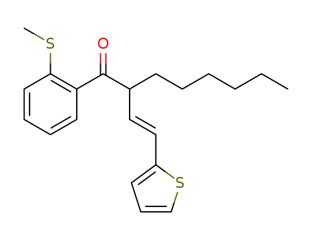 (E)-1-(2-(methylthio)phenyl)-2-(2-(thiophen-2-yl)vinyl)octan-1-one